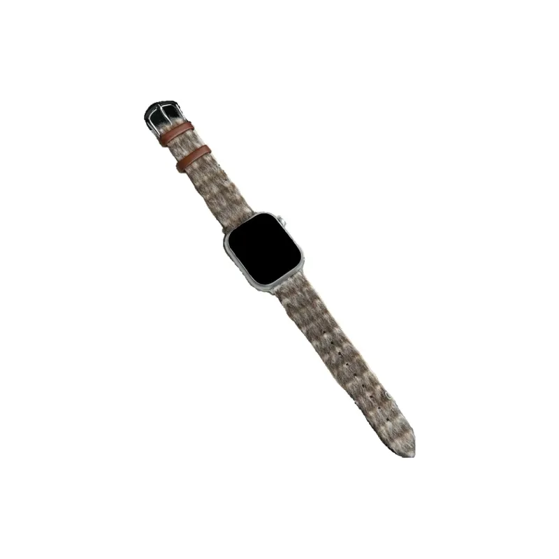 Warbler Dew Compatible With Apple Watch S9/S8/SE/7/6/5/4/3 Fall And Winter Plaid Woolen Strap-9