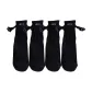 Embroidered Black 4 Pack