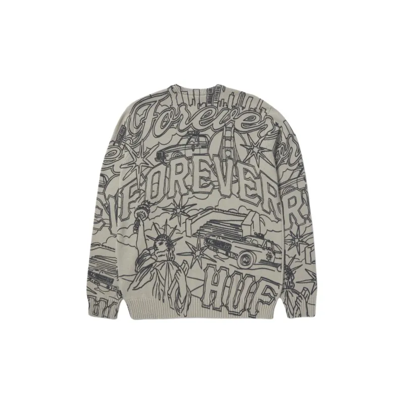 HUF Sweaters Unisex Gray-1