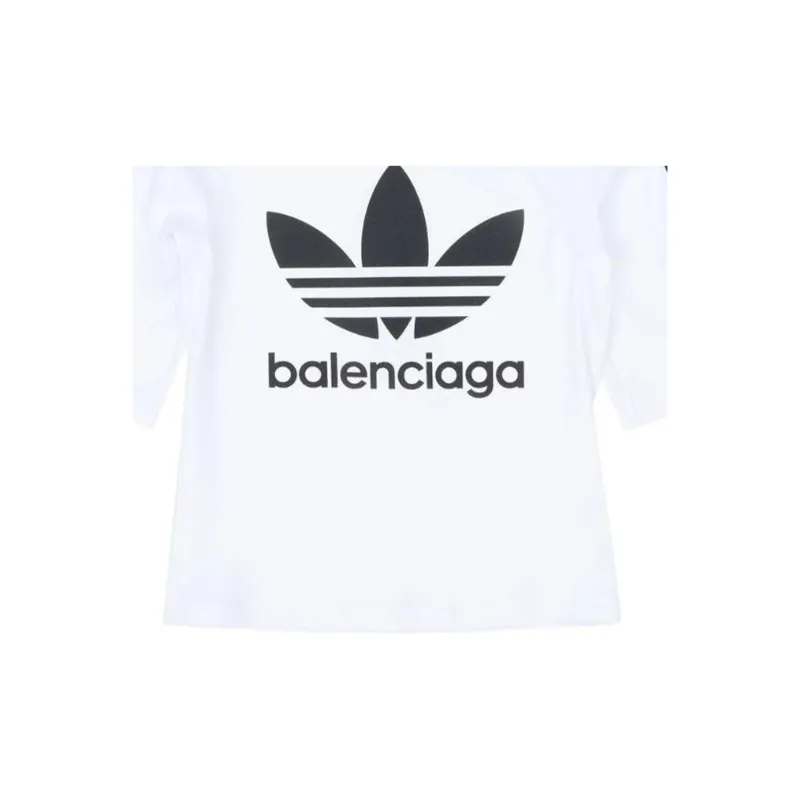 Balenciaga x Adidas Balenciaga X Adidas FW22 Regular T Shirt, Slim Fit Women's White-5