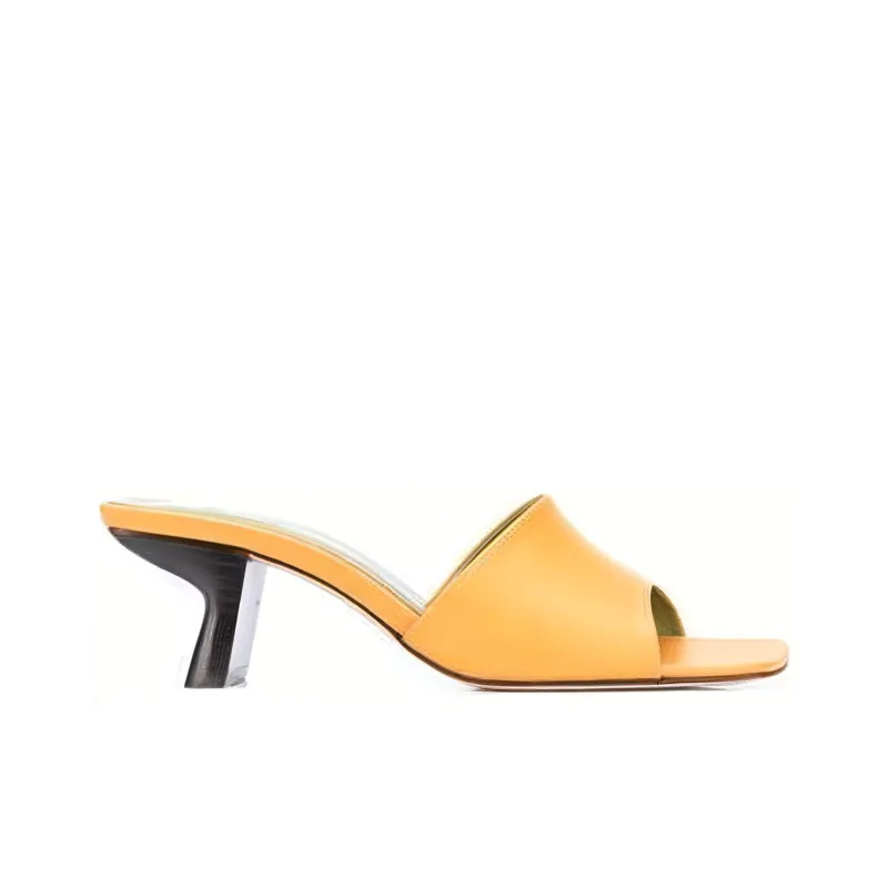 By Far Quiet Slide Slippers Women's Orange-1