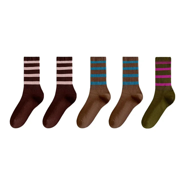 Caramella Mid Calf Socks Women's Combo Set-8