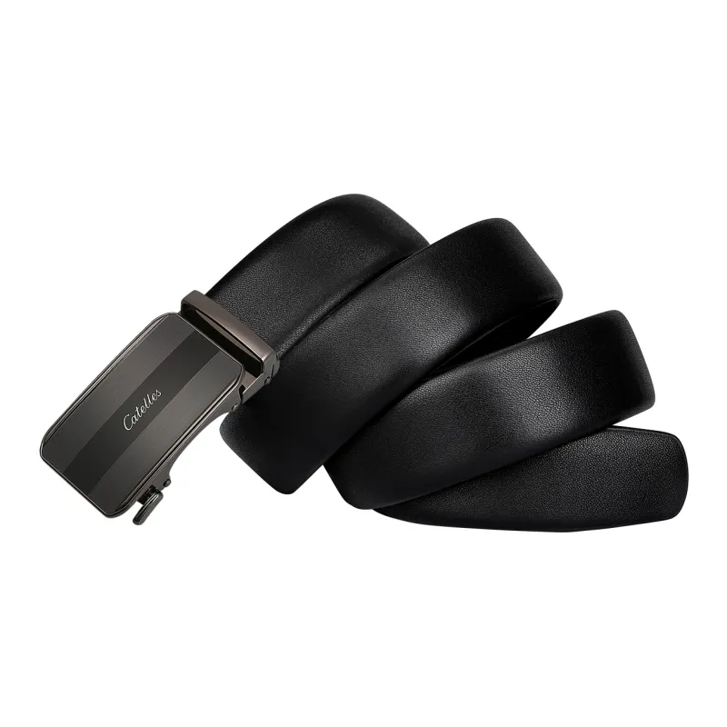 CATELLES Top Grain Cow Leather Leather Belts Men's 3.5cm-2