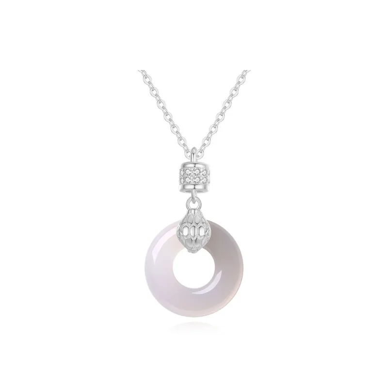 FUSSEM Chalcedony Necklaces Women's-4