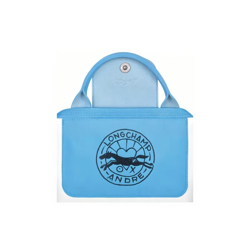 LONGCHAMP ANDRÉ Le Pliage Canvas Shoulder Bag Crossbody Bag Handbag Mini Unisex Blue-3
