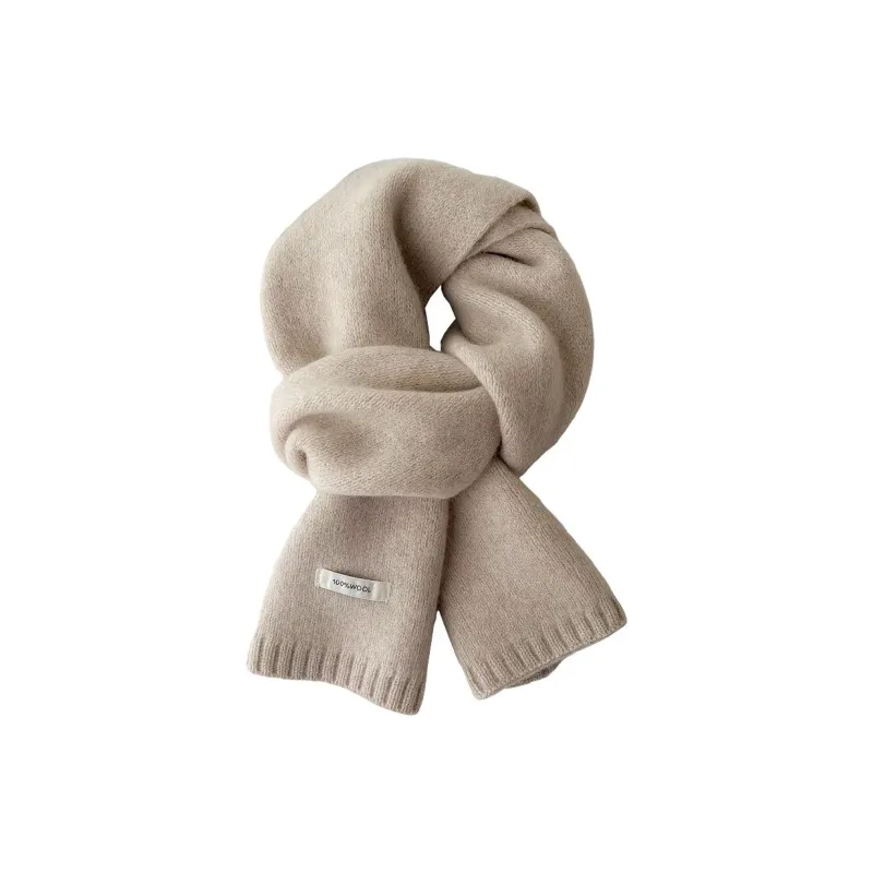 Cranta Komeia Wool Knit Scarves Women's Ecru-0