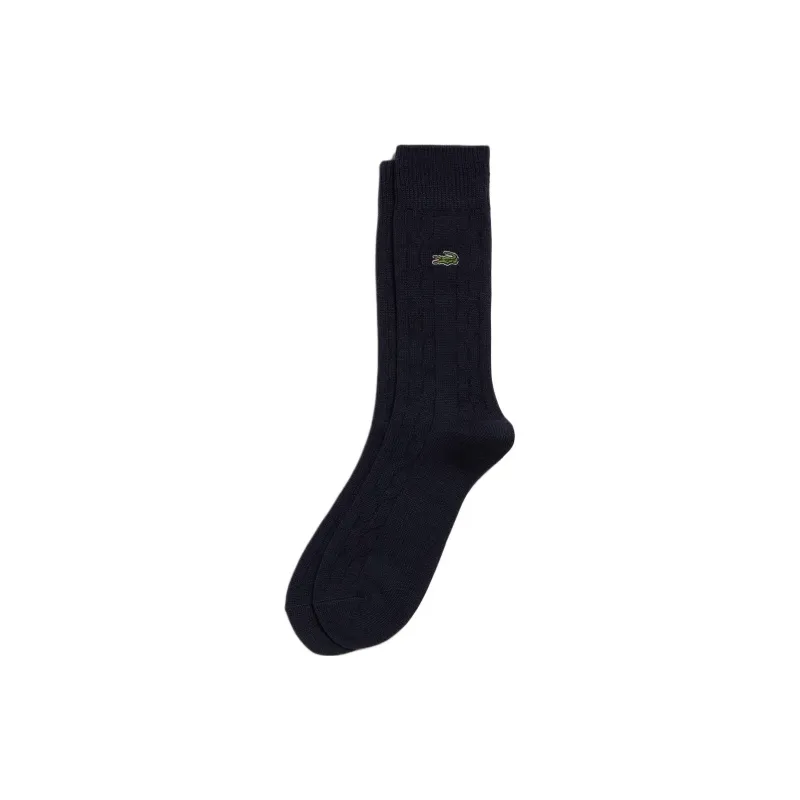 LACOSTE Mid Calf Socks Men's 1 Pack Marine Blue-0