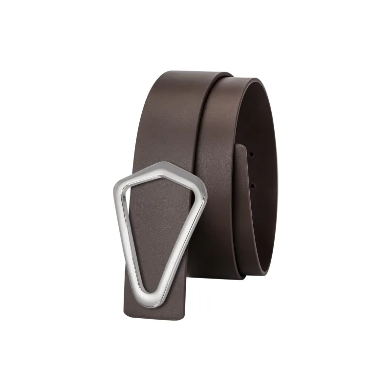 CATELLES Top Grain Cow Leather Leather Belts Women's Black/Coffee/Camel 3.8cm-6