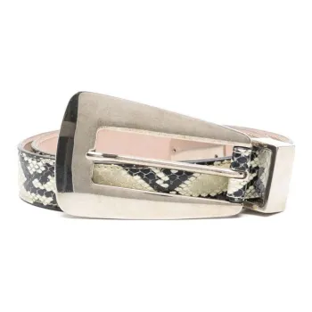 KHAITE Snakeskin effect Belt