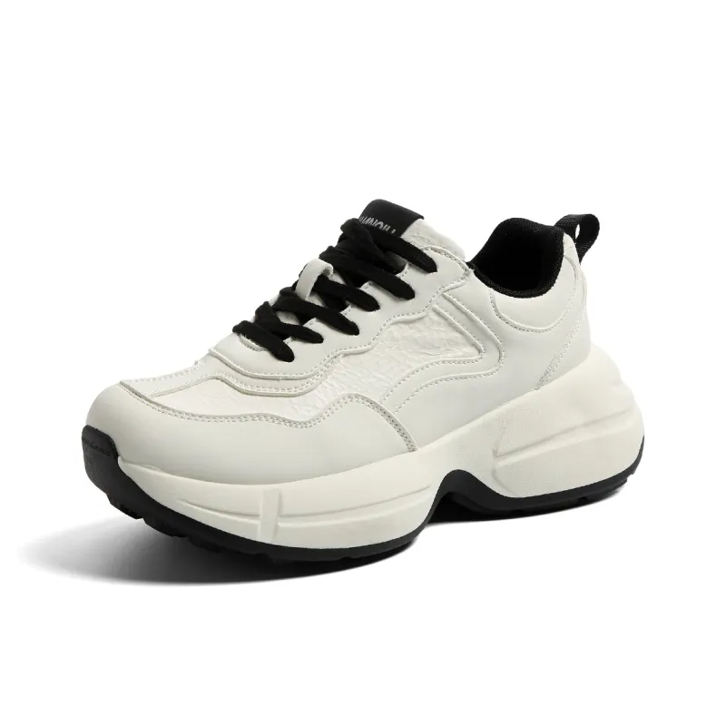 HUANQIU Cushioning Anti-Slip And Wear-Resistant Low-Top Chunky Sneakers Women's-2