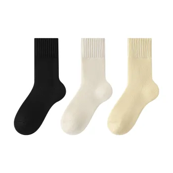 XXLLG Mid Calf Socks Women's 3 Pack