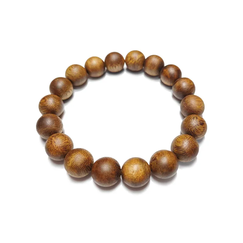 Guansha Qinan Agarwood Zodiac Year Wealth Attracting Beaded Bracelet Unisex-0