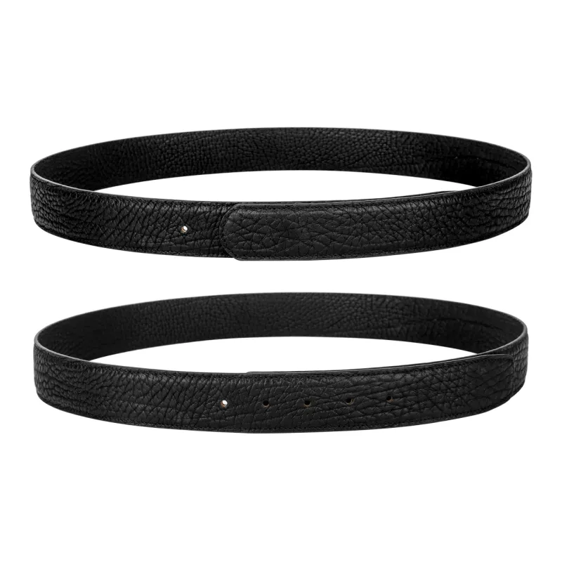CATELLES Top Grain Cow Leather Leather Belts Men's Black 3.8cm-4