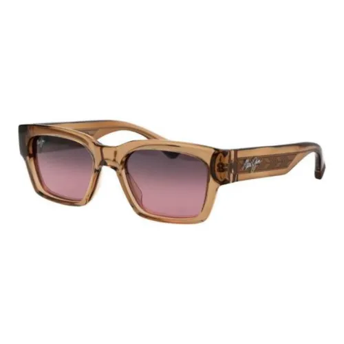 Maui Jim Square Sunglasses Unisex Yellow