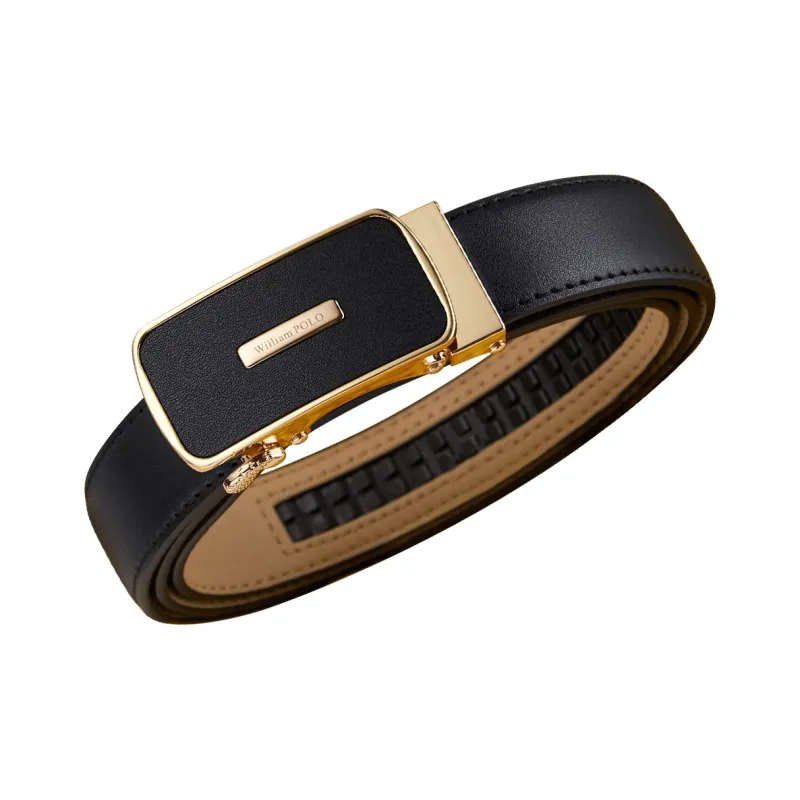 WilliamPOLO Cow Leather Leather Belts Women's 2.5cm Wide-3