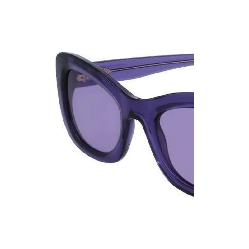 Victoria Beckham Acetate Butterfly Sunglasses Women's Purple-1