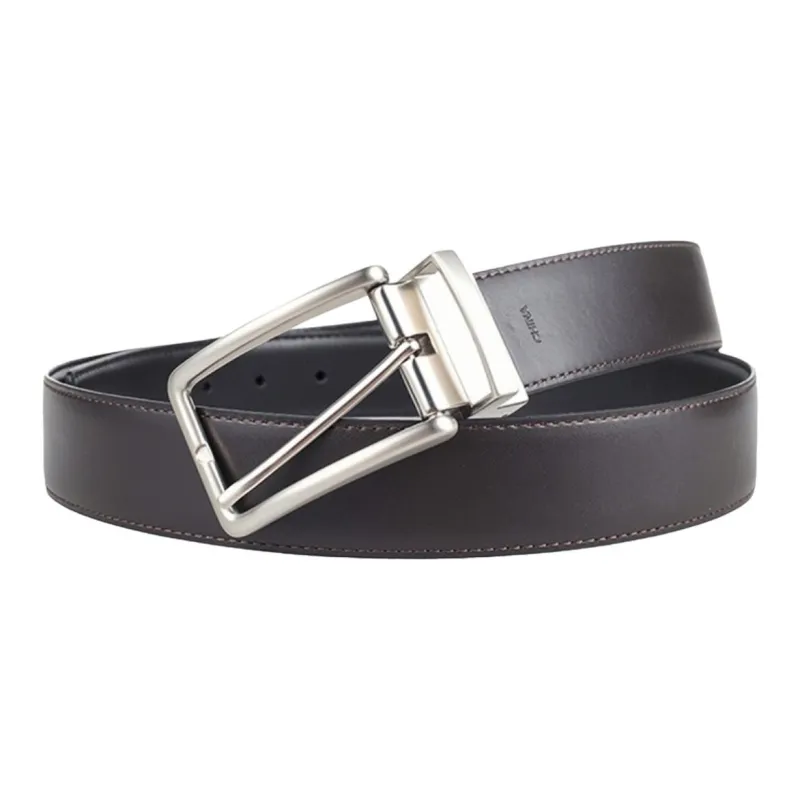 CALVIN KLEIN Leather Belts Men's Black/Brown -0