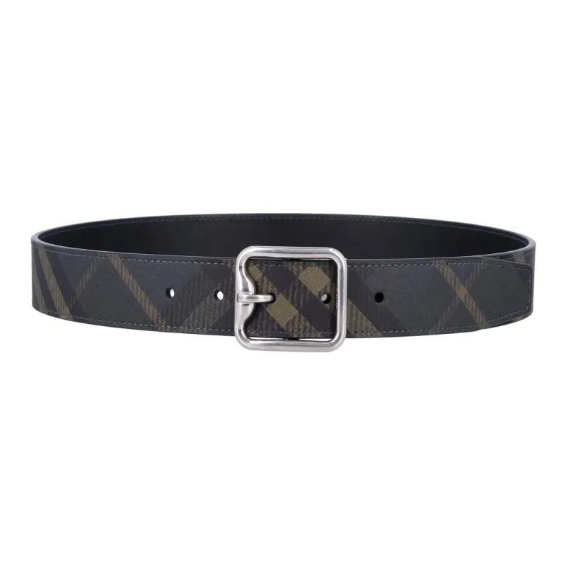 Burberry Checked Buckled Reversible Belt-0