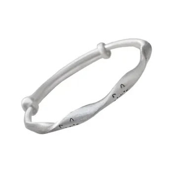 Brahmacharya 999 Fine Silver Bangles Women's