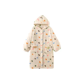 METE WHALE MT Nightgown Women's Multicolor Polka Dots