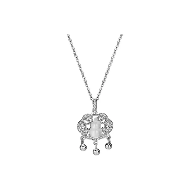 Heart Grass S925 Silver Necklaces Women's-0