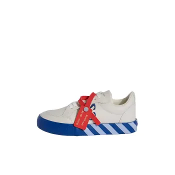 OFF WHITE Low Top Kids' Skateboarding Shoes White Blue Kids'