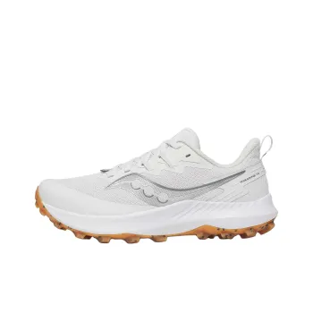 Saucony PEREGRINE 14 Anti Slip Wear Resistant Low Top Trail Running Shoes Women's White