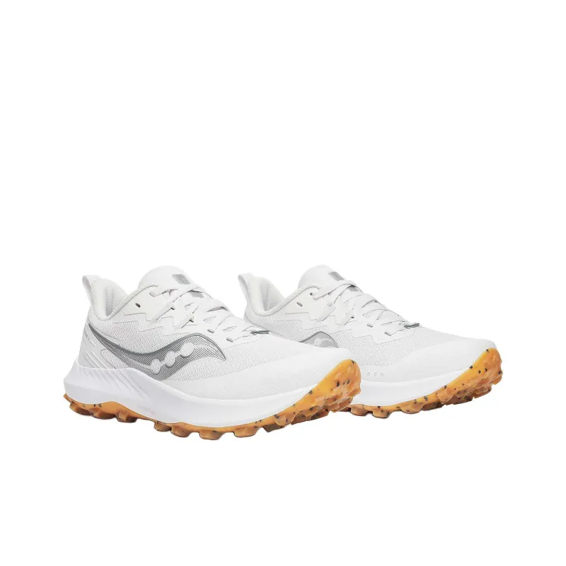 Saucony PEREGRINE 14 Anti Slip Wear Resistant Low Top Trail Running Shoes Women's White-2