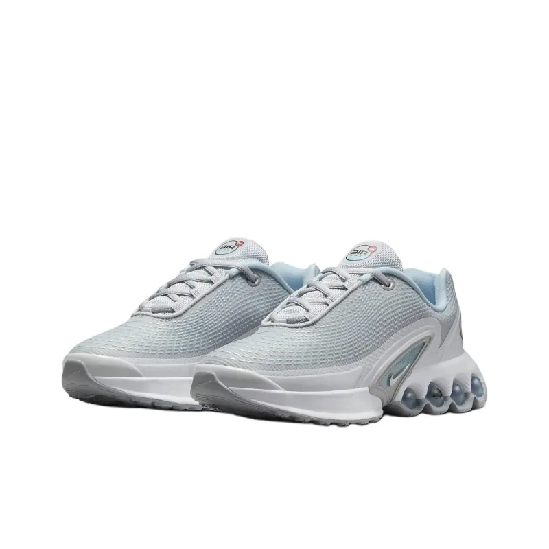 Nike Air Max Dn Abrasion Resistant Low Top Kids' Running Shoes Silver Gray Teenagers-2