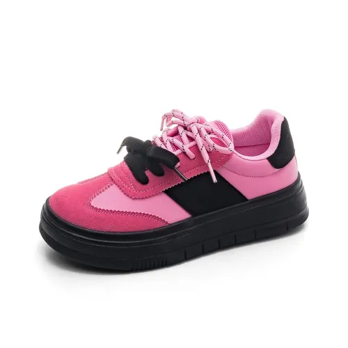 HUANQIU Lightweight And Breathable Low Top Skateboard Shoes Women's Pink