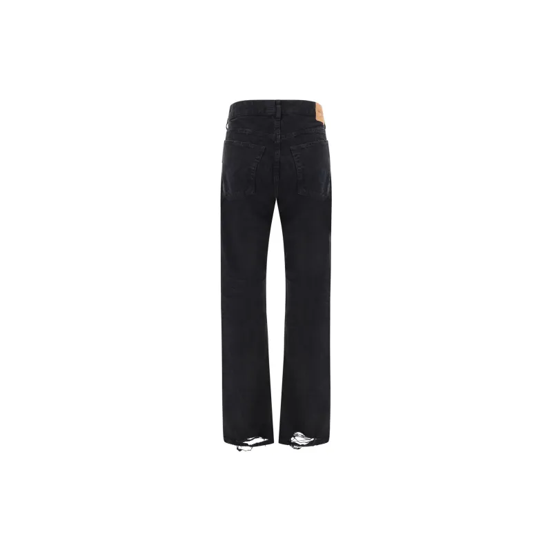 Balenciaga Low Waist Straight Pants Black-1