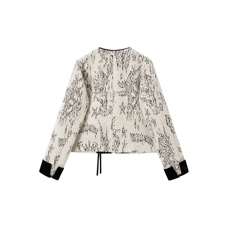 TOUCH Cropped Coats Women's Beige-3
