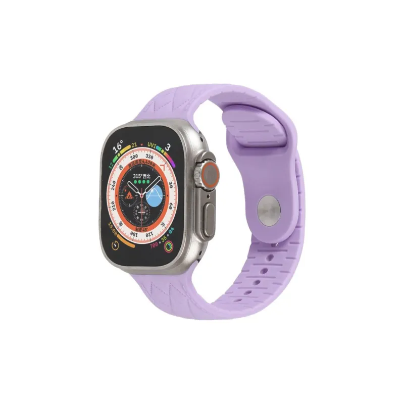 QIZHENG Watch Band Apple Compatibility 42mm Silicone Material-8