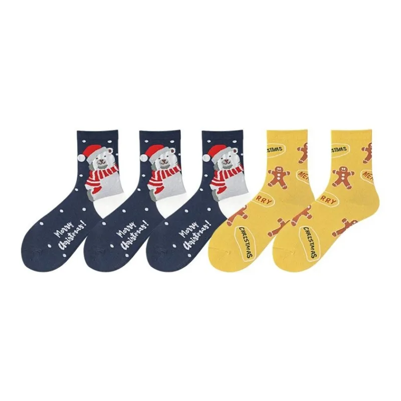 MIIOW Trend Party Series Mid Calf Socks Unisex 5 Pack-5