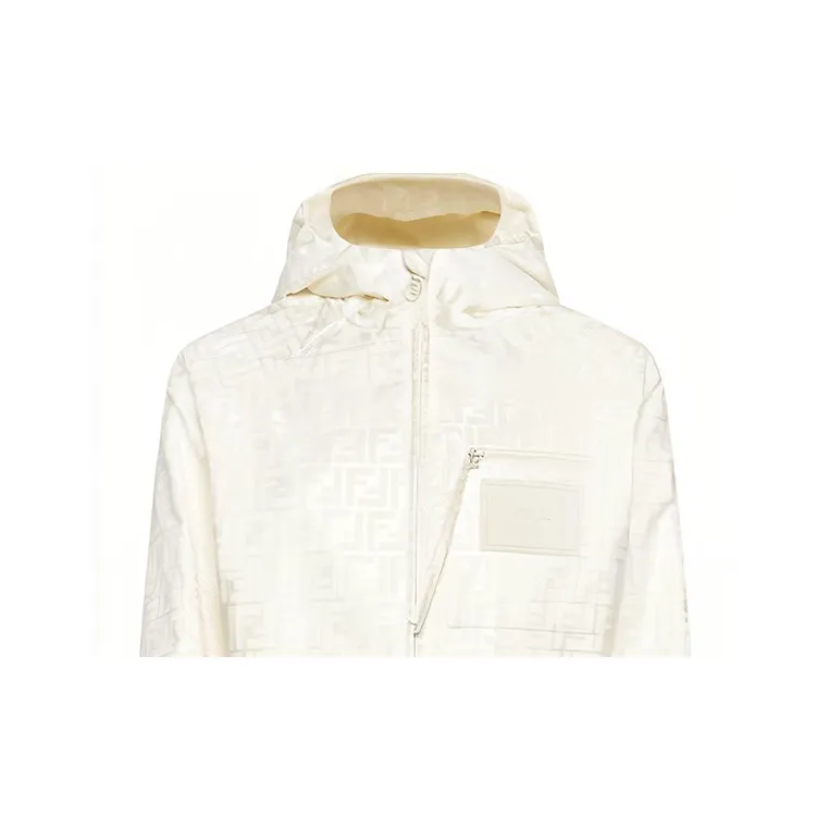 FENDI FW23 Jackets Coats Women's Ecru-4