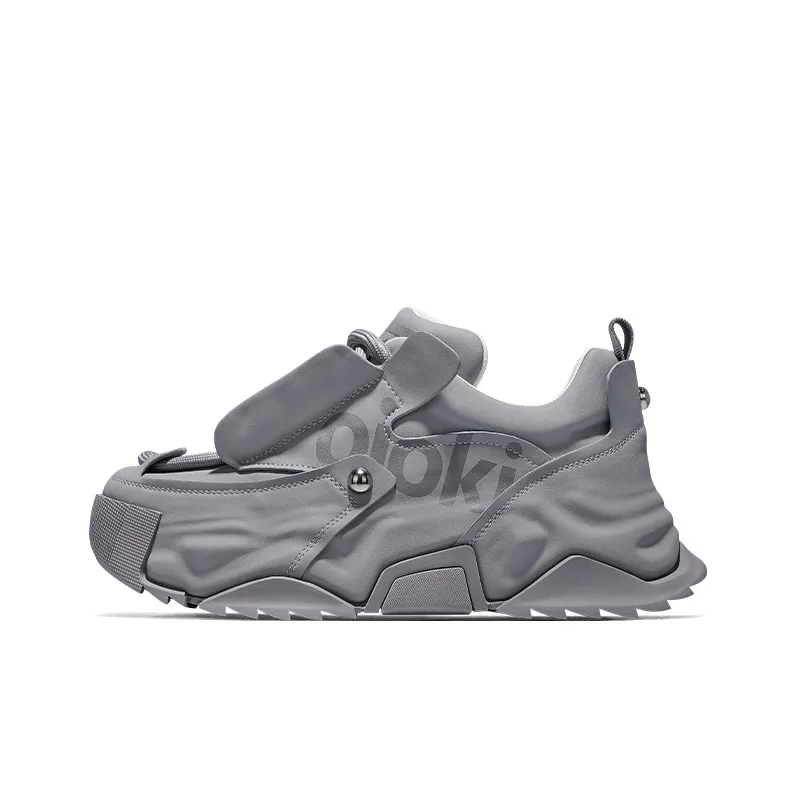 SALAXI Cushioning Height Increase Low Top Chunky Sneakers Unisex-12