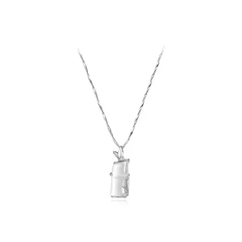 GLOIRE S925 Silver Necklaces Women's Elegant Advanced Everyday Versatile Commute