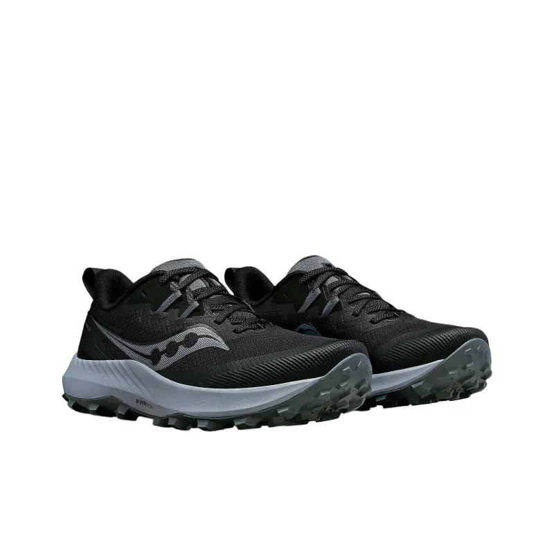 Saucony PEREGRINE 14 Anti Slip Wear Resistant Low Top Trail Running Shoes Women's Black-2