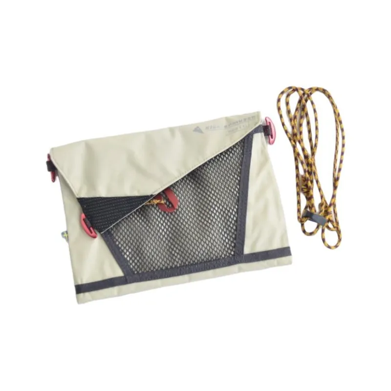 KLATTERMUSEN Polyurethane Shoulder Bag, Crossbody Bag Mini Men's Beige-3