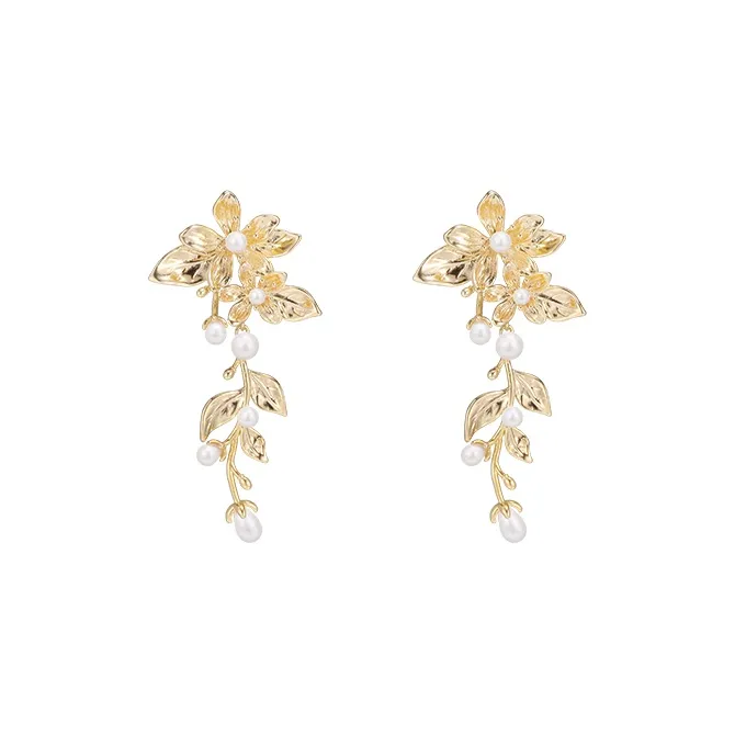 Peach Tea High Light Pearl Earrings Women's-0