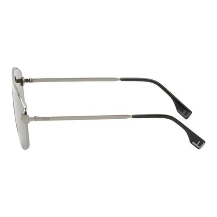 FENDI Metal Aviator Sunglasses Men's Green-0