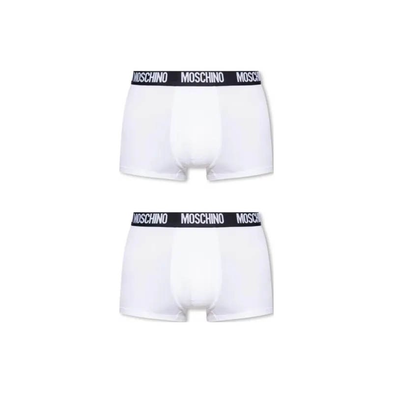 MOSCHINO Logo Waistband 2 Pack Boxers-0