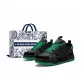 Black/Fir Wood Green[Rose Shopping Bag]