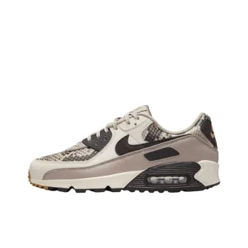 Nike Air Max 90 Anti Slip Wear Resistant Low Top Running Shoes Unisex Beige Black