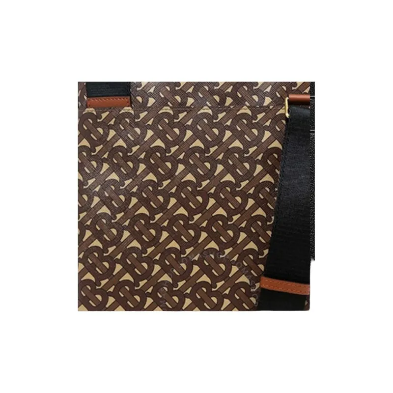 Burberry Canvas Shoulder Bag Crossbody Bag Men's Yellow Brown-3