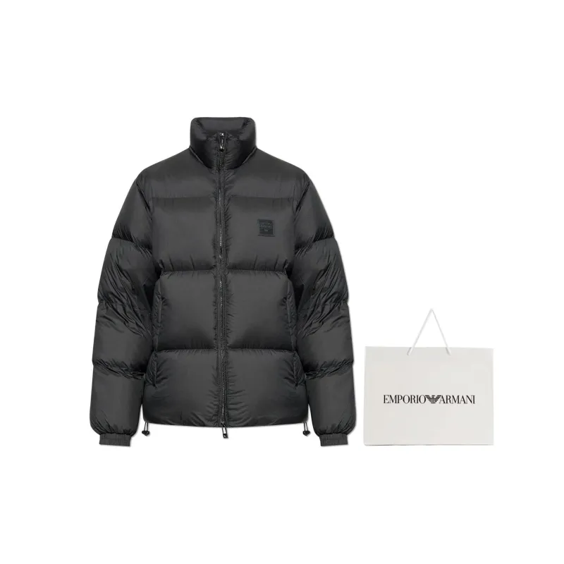 EMPORIO ARMANI Logo patch Padded Jacket-7