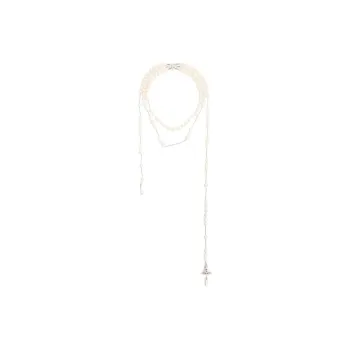 Vivienne Westwood Pearl embellished Wraparound Necklace