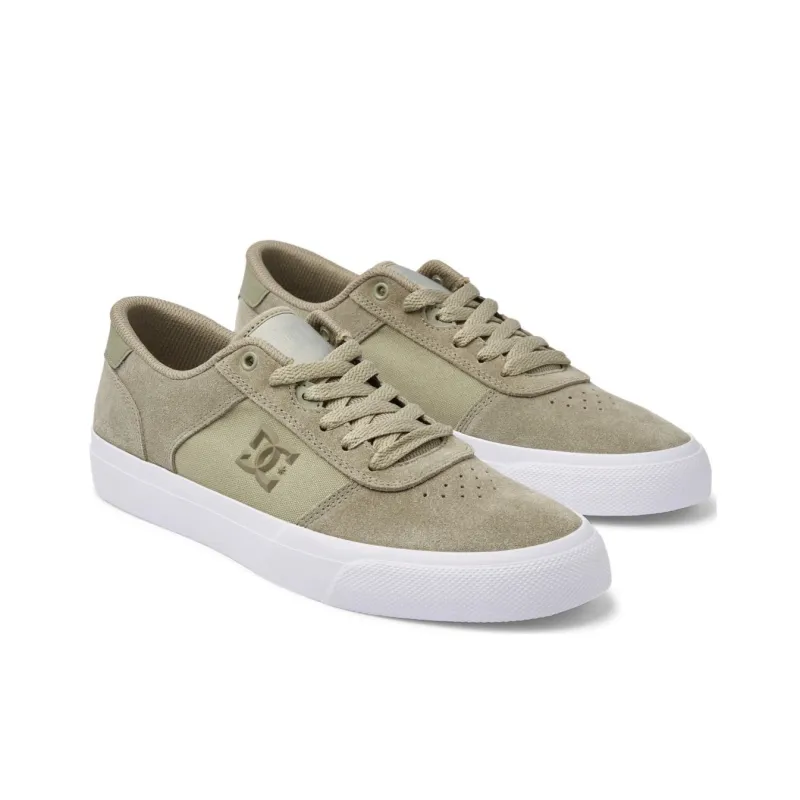 DC Shoes Teknic Anti-Slip Wear-Resistant Low-Top Skateboard Shoes Men's Green-2