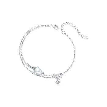 STQ S925 Silver Bracelets Women's Bestie Same Style Gift Goods
