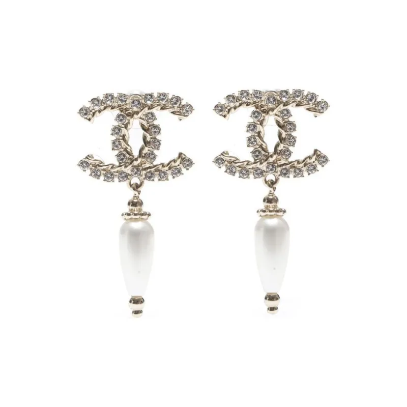 CHANEL 2021 Cc Faux-pearl Earrings-0